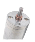 Heavy Duty DC Geared Motor 6V 12V 24V top view showing shaft and metal casing for reliable performance in automation.