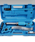 Heavy Duty Hydraulic Bearing Puller Gear Puller Kit Integral Adjustable Wheel Bearing Separator For Auto Repair Garage Shop Mechanics Handle Stuck Parts With 20 Ton Max Capacity Really Built Like A Beast Getting Through Tough Mechanical Jobs., blue hydraulic bearing puller kit in plastic case with jaws and separator