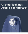 All steel lock nut with double bearing 6001 for Hardcore Heavy Duty Caster Wheels Set Of 4 with Smooth Operator Rubber Treads.