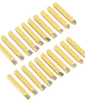 Top Notch 20 Piece 1/4 Inch Carbide Lathe Tool Set For Heavy Duty CNC And General Lathes featuring durable steel inserts.