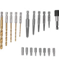 Heavy Duty Screw Extractor Set To Bust Stripped Screws With Hex Shank Twist Drills And Bolt Remover Bits For Tough Jobs, Includes Extension And Storage Box, assorted bits