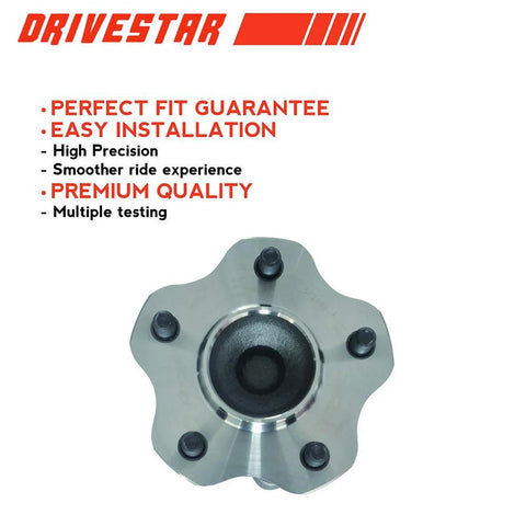 Beefed-Up Rear Wheel Hub And Bearing Assembly Set For Nissan Maxima 2002-2008, Altima 2002-2006, Quest 2004-2009, 5 Lug 4 Bolt