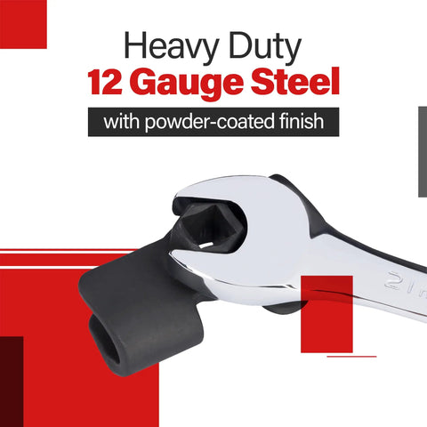 Universal Wrench Extender For Half Inch Drive Breaker Bars And 21 Millimeter Hex Drive with black powder-coated finish