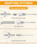 ATIVERE 6-piece grease gun tip set with four 1/8 in NPT needle tips and two narrow dispensing needles