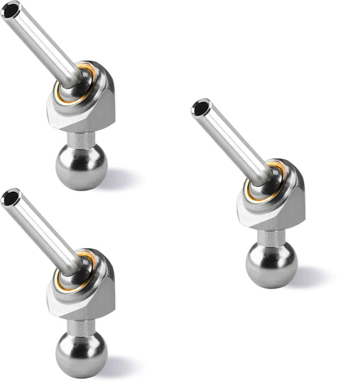 Three Piece Set Of 12mm And 30mm Stainless Steel Coolant Nozzles, Adjustable High Pressure Nozzles For CNC Milling, Lathe, And Water Jet