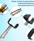 Close-up of Club Car DS Deluxe Front End Repair Kit For 1993 Up Golf Carts, metal suspension components, easy install.