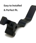 Extended Mag Release Lever For Ruger 10/22 In Black Anodized Aluminum, Heavy Duty Build, Easy Install, Precise Fit, Text: Easy to install