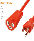 100 Foot 3 Prong Vinyl Indoor Outdoor Extension Cord With Grounded Plug ETL Certified Moisture Resistant Power Cable Pro