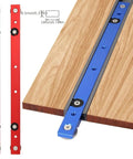Aluminum Miter Bar Clamp Tool Slider For Table Saw Gauge Rod T Slot Track Rail 300mm Red For Router Tables And Woodworking
