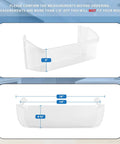 Dimensions and measurements of the 2 Pack Refrigerator Shelf Set for Frigidaire 240323002 240323005 240323006 240323009 240323010