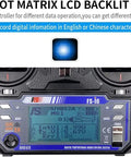 Dot matrix LCD screen of Six Channel 2.4GHz RC Transmitter And Receiver Set With AFHDS 2A Sky Radio Control System