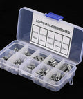 Cool M6 Threaded Insert Kit With 100pcs Stainless Steel Repair Parts For Stripped Screw Holes In Five Sizes Including Deep Threading Specs And A Tidy Divided Storage Box, open box