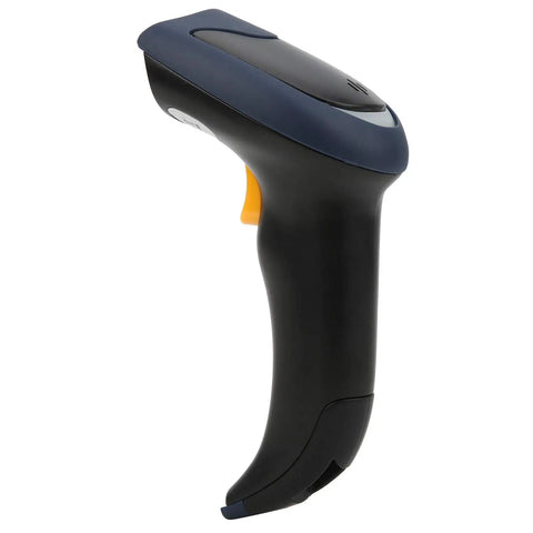 Side view of Wired 2D Barcode Scanner USB Plug And Play For POS System, ergonomic handle, black finish