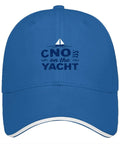 Blue Yacht Style Unisex Adjustable Cap For Women And Men Comfortable Breathable All Day Wear For Outdoors And Water Activities