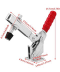 Heavy Duty Push Pull Toggle Clamp With 500 Lbs Holding Capacity, Quick Release Lever Clamp for welding and woodworking.