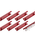 8 Pack Self Stick Push Pull Helpers Round Plastic Cabinet Handles Adhesive Grab N Go Stick On Door Pulls For Kitchen Cabinets Windows Closets Wardrobes Red Durable Grip For Easy Access, red plastic, adhesive