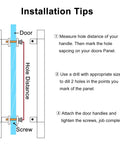 Installation tips for Clear Acrylic Sliding Door Handle Set For Office Shower Hotel And Glass Doors Double Sided Pull Handles