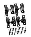 4 Pack Outdoor Gate Hinges Stainless Steel Heavy Duty For Farm Garden Wood Gates Easy Install DIY Friendly With Screws Included