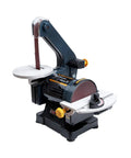 Dual Function Belt And Disc Sander For Woodworking With 1 Inch By 30 Inch Belt 5 Inch Disc Two Tilt Tables Visible