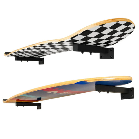 Dope Wall Mounted Skateboard Rack Set For Longboards And Boards Double Space Saving Floating Shelves Brackets Universal Design 4 Pack