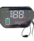 Must Have Ebike Display For 48V 60V 72V Universal LED Screen Meter With Speedometer And Odometer, Waterproof ABS Construction
