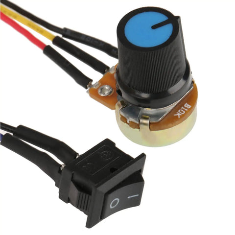 Beefy DC 48V 500W CNC Brushless Spindle Motor Driver Controller for BLDC Systems, featuring switch and wiring details.