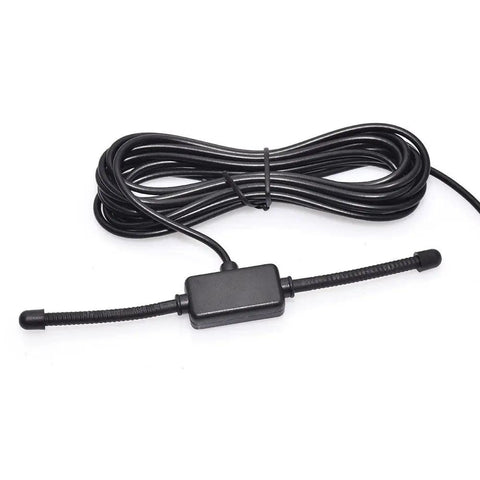 VHF UHF Car Window Adhesive Mount Antenna For Police Scanner And Ham Radio, BNC Male Dipole, 20MHz To 1300MHz, 50 Ohm, 3m Cable coiled
