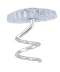 Solid Grip Car Headliner Repair Pins Set Of 12 Stainless Steel And Plastic Twist Fasteners To Straighten Out A Droopy Roof Patch And Lock Down Seat Covers No Mess Easy Fix, close-up view of a twist fastener pin.