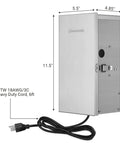 Outdoor 300W Low Voltage Transformer With Multi Tap Output 12V 13V 14V 15V For Landscape Lighting Stainless Steel