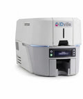 Heavy Lift Double Sided ID Card Printer With 300 Dpi Crisp Resolution And Lightning Fast Two Hundred Twenty Five Cards Per Hour Output for PVC badge production.