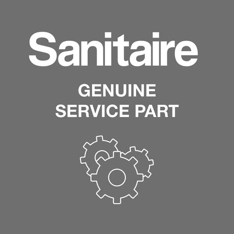 Sanitaire genuine service part logo with gear icon indicating Genuine 12 Inch Wood Brush Roll For Upright Vacuums Replacement Part