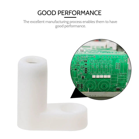 Easy To Use White Plastic L Brackets 100 Pack with circuit board design detail