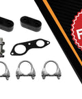 GMC K1500 1996 1997 1998 1999 5.7L Exhaust H Pipe Muffler Tail Pipe Assembly Stainless Steel kit with clamps and gaskets