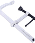 Heavy Duty Deep Throat F Clamp 12 Inch X 5-1/2 Steel Bar W Removable Swivel Pads For Welding Woodworking And Metalworking 4 Pack Set showing detailed design.