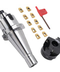 Essential CNC Milling Gear Kit Featuring NT40 FMB22 High Speed Face End Mill Holder with indexable carbide cutter and APMT1604 inserts.