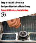 Brushless DC Indoor Fan Motor For Air Conditioners 140V 20W 0.2A CCW 1600 RPM Fits Midea AC Replacement installation