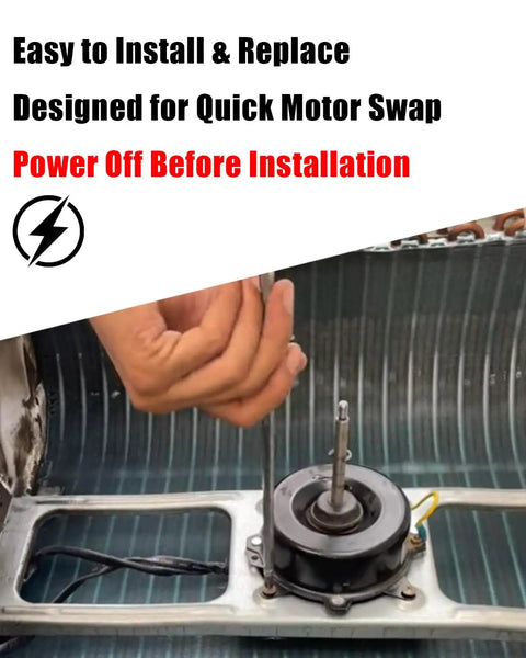 Brushless DC Indoor Fan Motor For Air Conditioners 140V 20W 0.2A CCW 1600 RPM Fits Midea AC Replacement installation