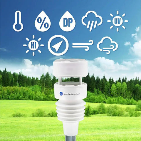 Solar Powered Ultrasonic Wi Fi Weather Station With No Moving Parts Plug And Play Setup Real Time Monitoring And High Quality Display