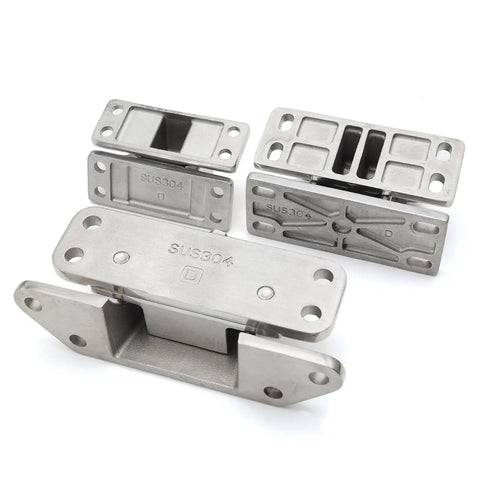 Beefy Stainless Steel Corner Hinge For Cold Storage Doors Heavy Duty 180 Degree Pivot HT074 Model 1 Piece Leaf Hinge Built For Industrial Fridges And Freezers, SUS304
