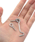 Galvanized Aircraft Cabin Door Latch Set 10 Pcs With 2 Inch Hooks And 24 Mm Mounting Screws For Cabinets Gardens Sliding Barn Doors
