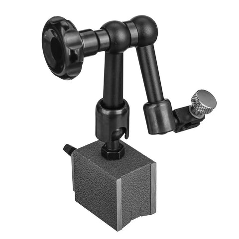 Pro Grade Magnetic Stand Base Dial Test Indicator Holder Bore Gauge Kit With Quick Clamp Probes, Hour Type Micrometer, Measuring Gear And Comparator, 30 Kg Suction For Precise Machining And Layout black magnetic base with adjustable arm and clamp