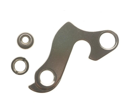 Dropout No 25 Derailleur Hanger For Bike Frames, Heavy Duty Aluminum Alloy Body, Black Finish, Bolt On Design With Bolts