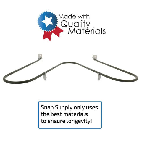 Oven Bake Element Replacement For Electrolux, Frigidaire, Gibson, Kelvinator, And Westinghouse; durable heating element on white background