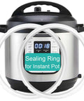 2-Pack Replacement Sealing Ring For 3 Quart Pot Mini, BPA-Free Food-Grade Gasket Fits Instant Pot 3Qt Models on display