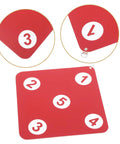 Double-Sided Fencing Target Pro-Grade For Home Practice with numbered red sections and puncture-resistant design