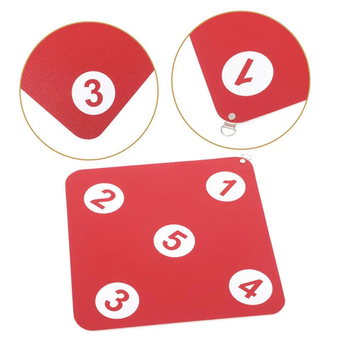 Double-Sided Fencing Target Pro-Grade For Home Practice with numbered red sections and puncture-resistant design
