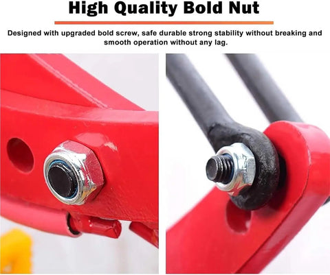 Beater Proof Heavy Duty Stone Lifting Clamp For Granite Slabs And Concrete Blocks Adjustable Rock Carrier Tongs nut detail close-up