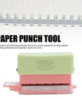 Grab And Go 5 Hole Paper Puncher Mini Handheld Circle Punch Tool for A4 A5 B5 paper, portable metal design for scrapbooks and crafts