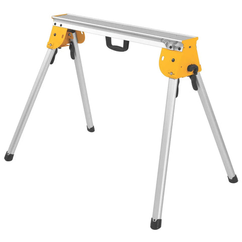 Heavy Duty Miter Saw Stand DWX725 With 1000 Lb Capacity Per Stand, Lightweight Aluminum Portable Jobsite Stand For Easy Transport, Super Sturdy Support With Foldable Legs, Silver