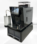 Smooth Operator Automatic Espresso Machine With No Sweat Touchscreen Controls And Eight Custom Drink Settings Delivers sleek matte black finish and dual water hookups.